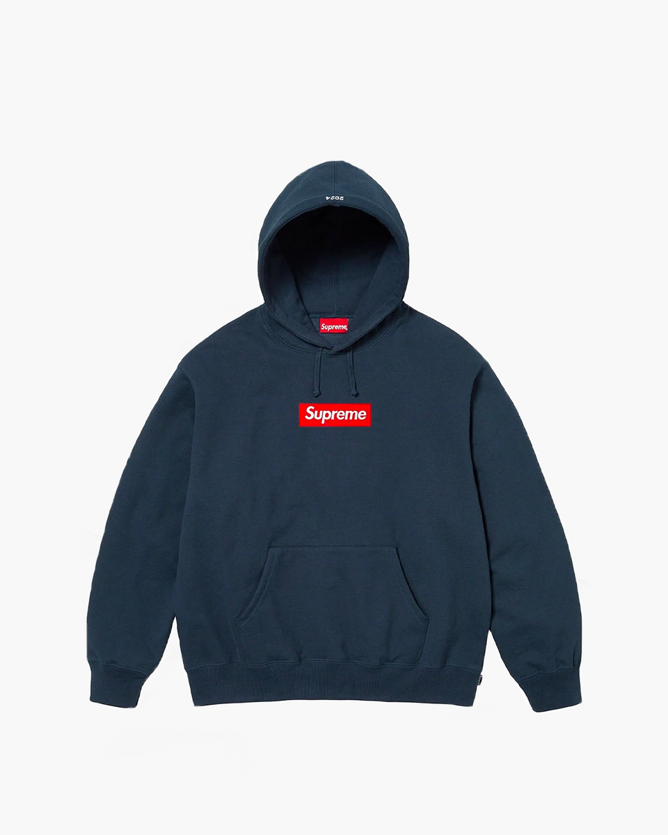 Supreme Box Logo Hoodie FW 2024 - NAVY | The Sneaker Store Supreme Box Logo Hoodie FW 2024 - NAVY | The Sneaker Store