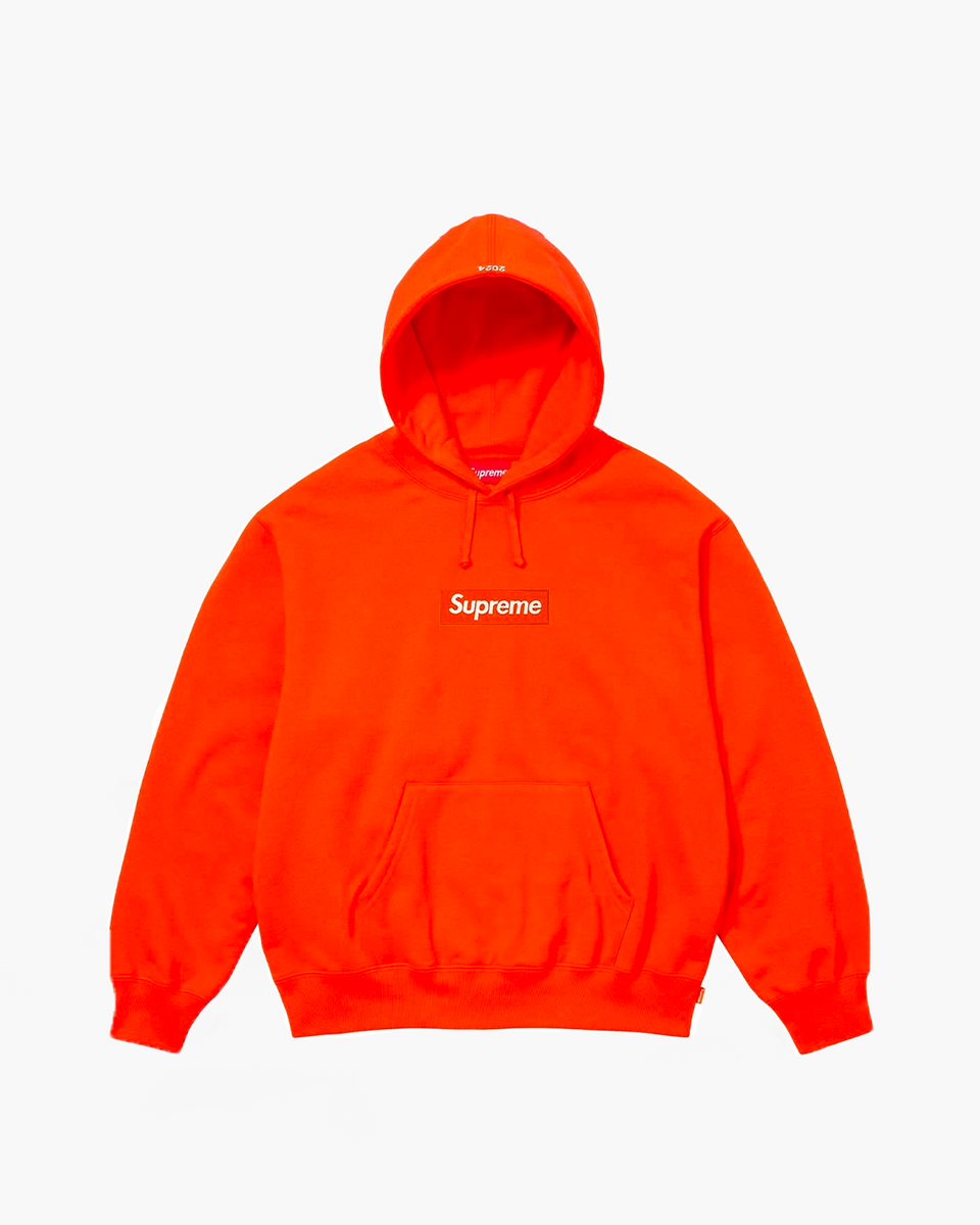 Supreme Box Logo Hoodie FW 2024 - Orange | The Sneaker Store