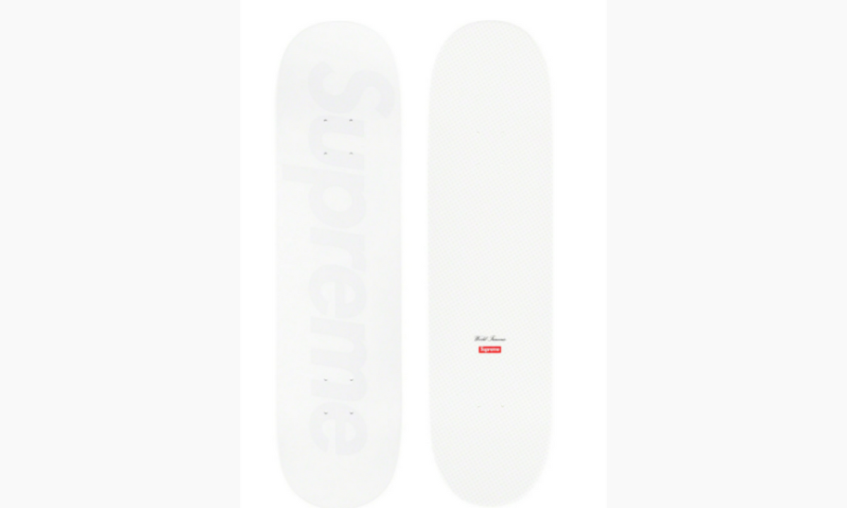 23SS Supreme Tonal Box Logo Skateboard 白 Supreme Tonal Box Logo Skateboard Deck White | The Sneaker Store