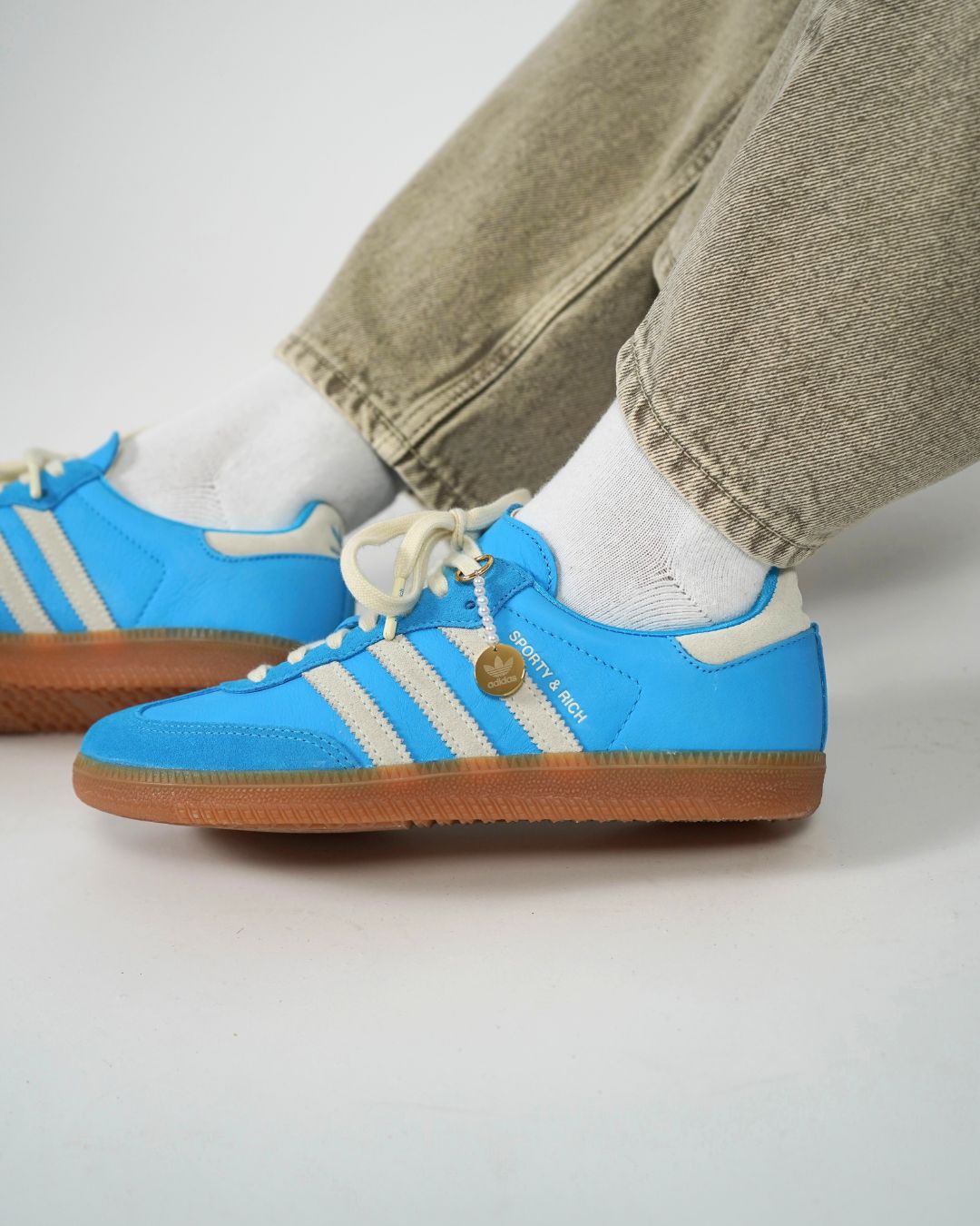 Adidas Samba x Sporty & Rich Blue Rush Adidas Samba x Sporty & Rich Blue Rush