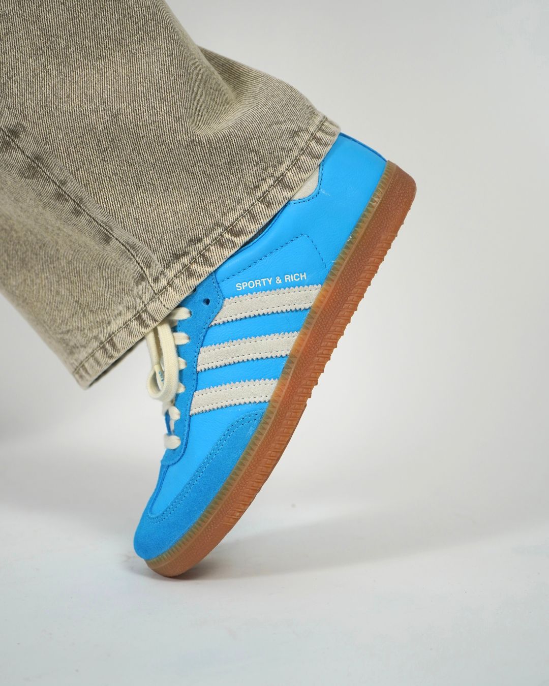 Adidas Samba x Sporty & Rich Blue Rush | The Sneaker Store Adidas Samba x Sporty & Rich Blue Rush | The Sneaker Store