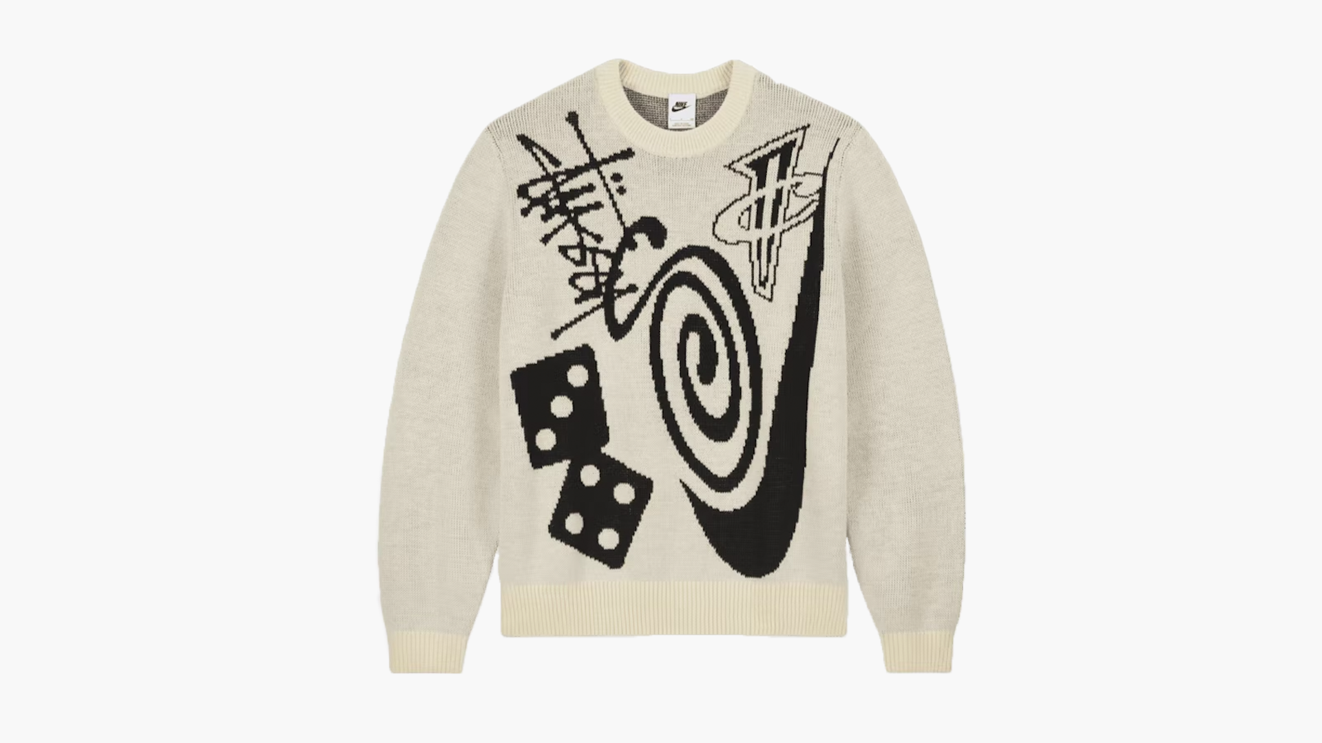 Nike x Stussy Knit Sweater Natural | The Sneaker Store Nike x Stussy Knit Sweater Natural | The Sneaker Store