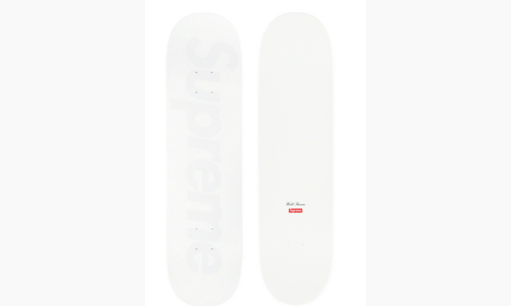 Supreme Tonal Box Logo Skateboard Deck White | The Sneaker Store Supreme Tonal Box Logo Skateboard Deck White | The Sneaker Store